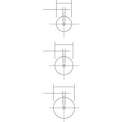PROXXON Trennsägeblätter, je 1 Stück 16, 19, 22 mm + 1 Träger