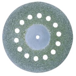 PROXXON Diamantierte Trennscheibe mit Kühllöchern, Ø 38 mm + 1 Träger