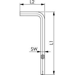 AMF 911  -D 4 Sechskantschraubendreher (mm)