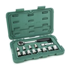 Sata 14 Tlg. 3/8 Zoll 6-Kant Steckschlüssel Satz