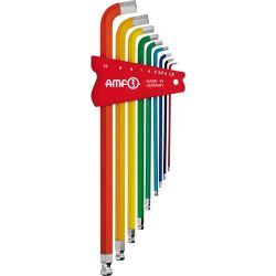 AMF 911LG-H100F Kugelkopfschraubendreher 100° COLOR - Schlüsselhalter