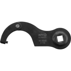 AMF 776Md-35-60 Gelenk-Hakenschlüssel mit Zapfen und Aufnahme für Drehmomentschlüssel