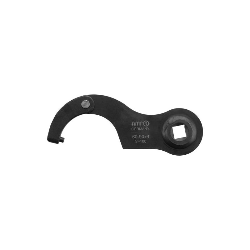 AMF 776Md-95-165 Gelenk-Hakenschlüssel mit Zapfen und Aufnahme für Drehmomentschlüssel