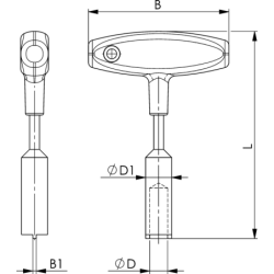 AMF 960- 50 Aufsteckschlüssel für Kühlmittelrohr HSK-A