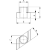 AMF 510-M10x18 Muttern für T-Nuten Rhombus