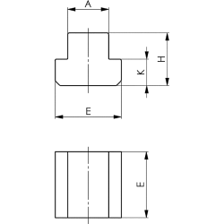 AMF 508R-42 Muttern-Rohlinge für T-Nuten
