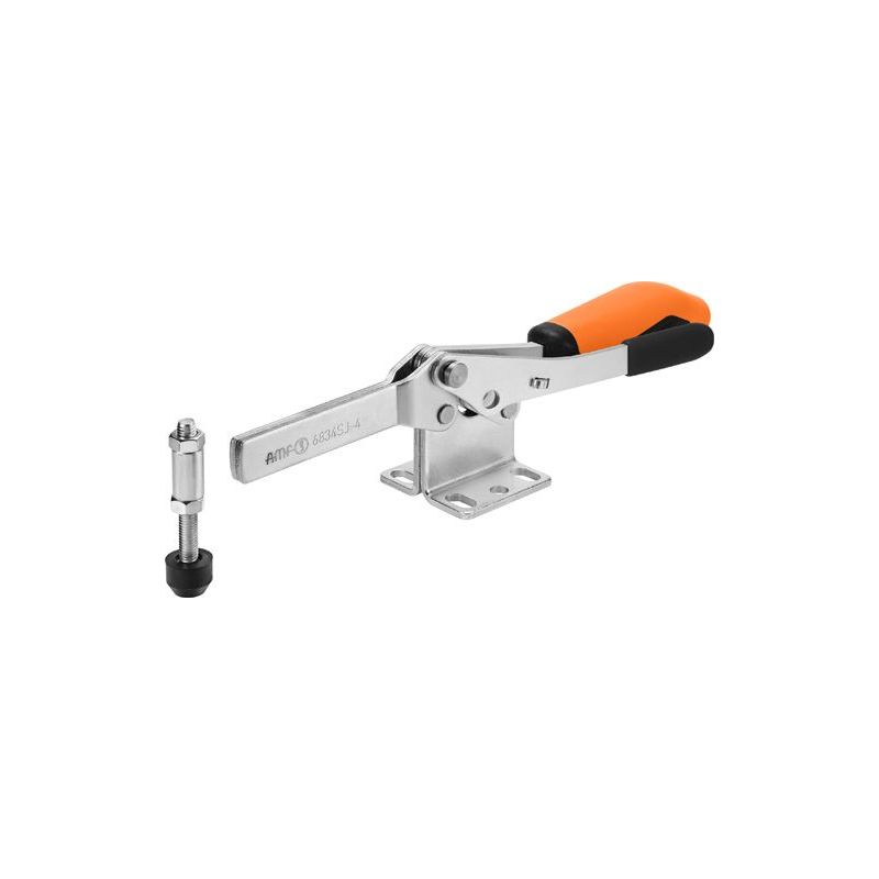 AMF 6834SJ-4 Waagrechtspanner mit orangefarbenem Handgriff und Sicherheitsverriegelung