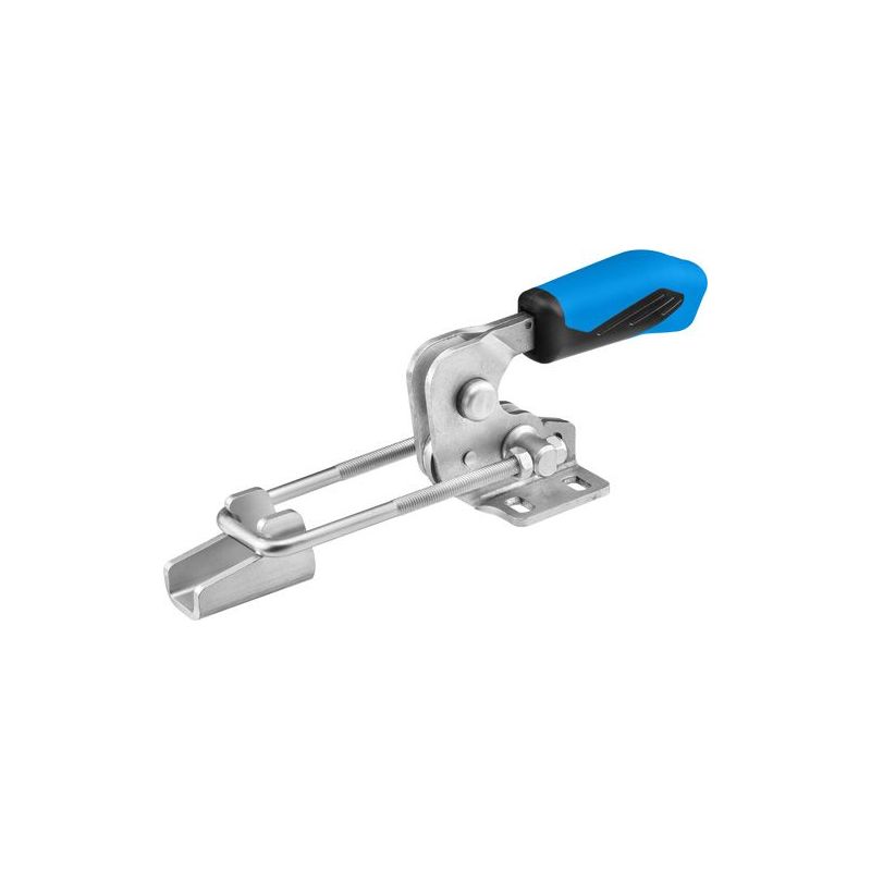 AMF 6848HSE-4 Verschlussspanner horizontal mit blauem Handgriff und Sicherheitsverriegelung