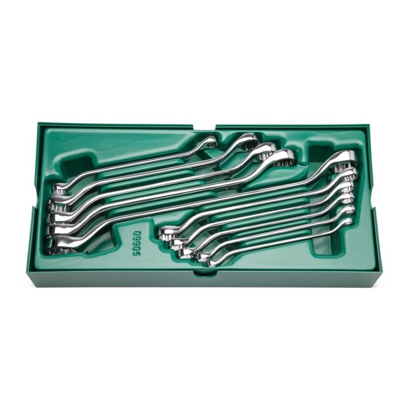 Sata 10 Tlg. Doppelringschlüssel Set mit Einlage für Werkstattwagen