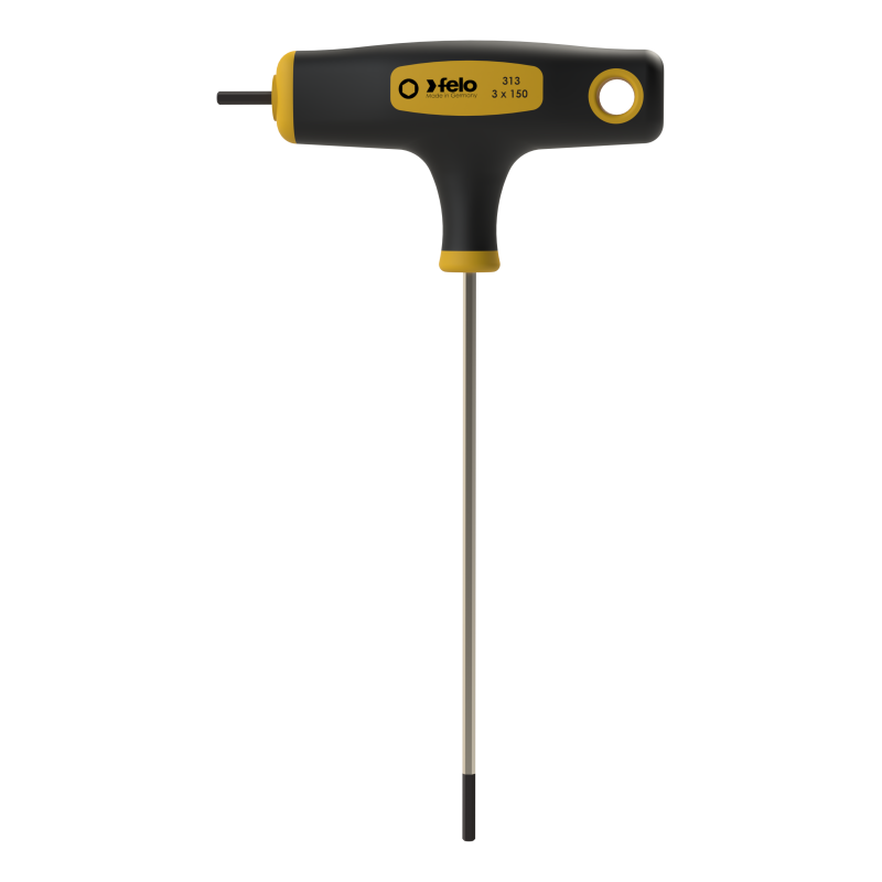 Felo - T-Griff mit Seitenabtrieb HEX 3 x 150 x 15