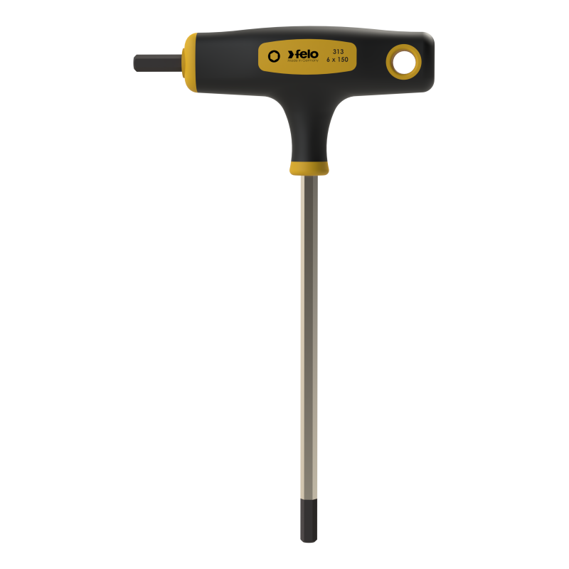 Felo - T-Griff mit Seitenabtrieb HEX 6 x 150 x 20
