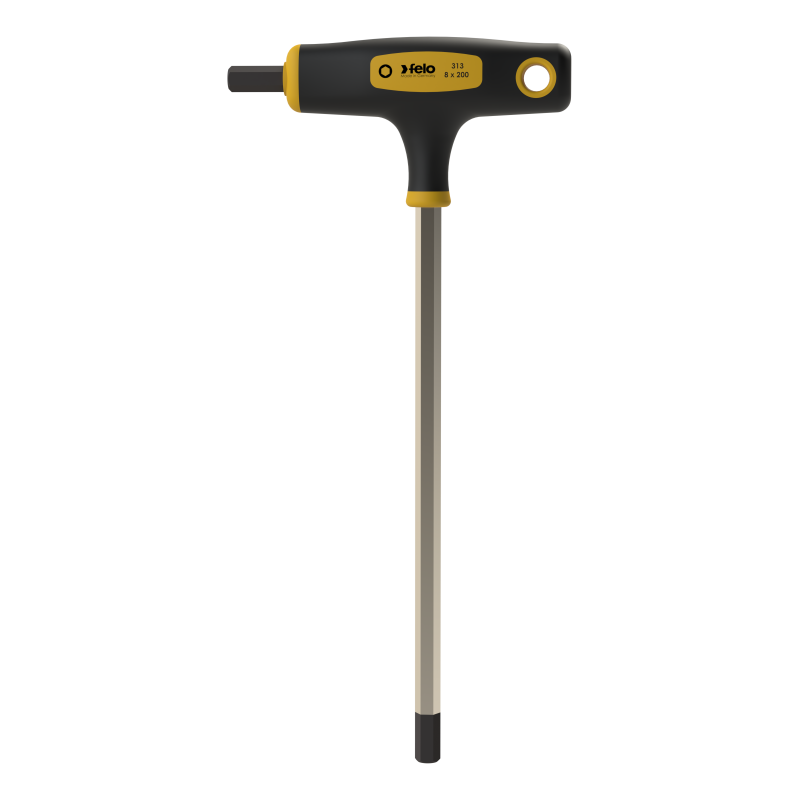 Felo - T-Griff mit Seitenabtrieb HEX 8 x 200 x 20