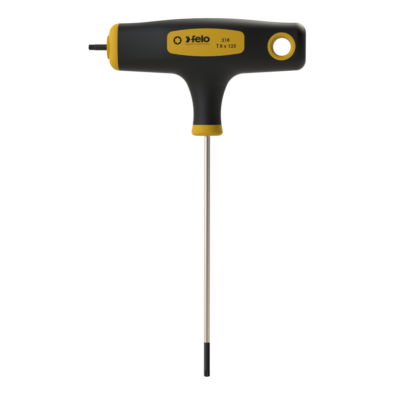Felo - T-Griff mit Seitenabtrieb T 8 x 125 x 10