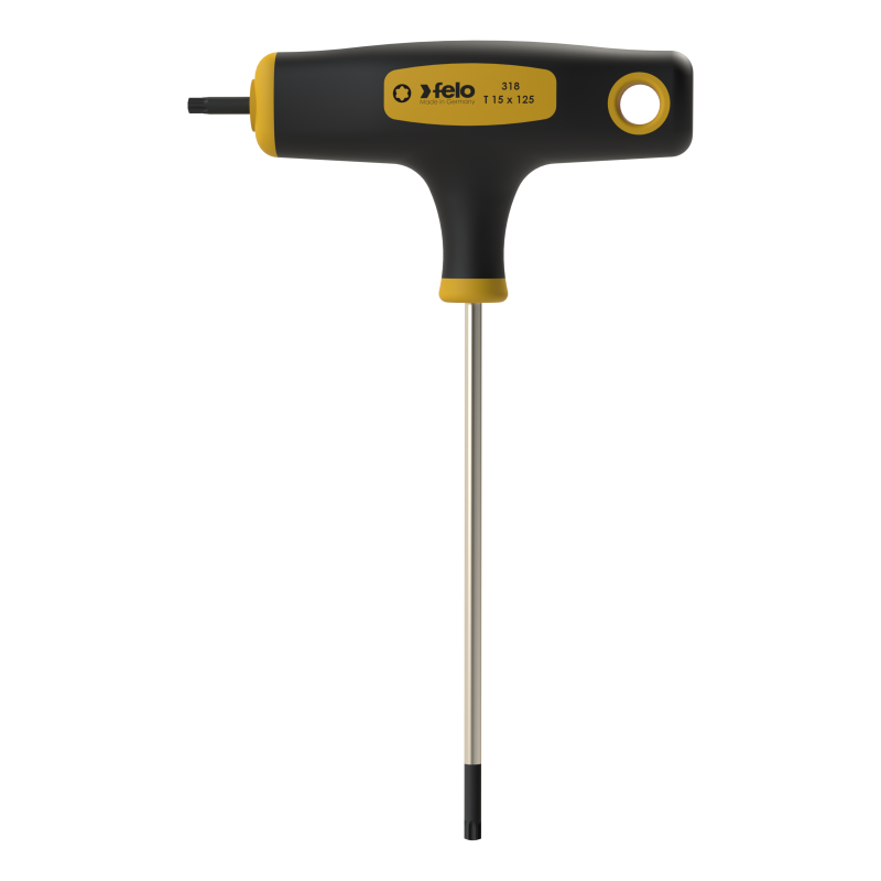 Felo - T-Griff mit Seitenabtrieb T 15 x 125 x 15