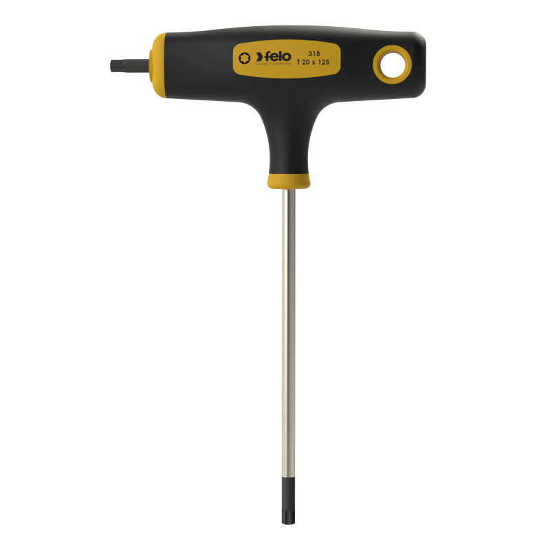 Felo - T-Griff mit Seitenabtrieb T 20 x 125 x 15