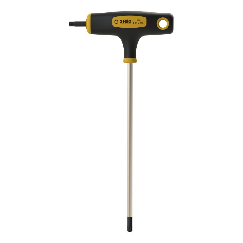 Felo - T-Griff mit Seitenabtrieb T 30 x 200 x 20