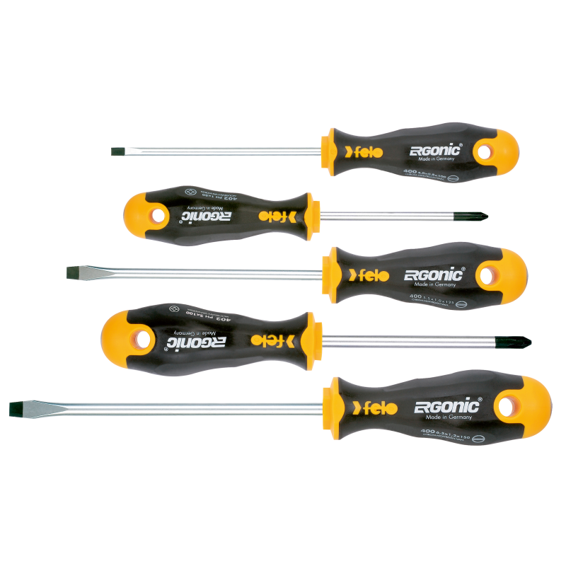 Felo - ERGONIC - Schraubendrehersatz mit 3K-Griff