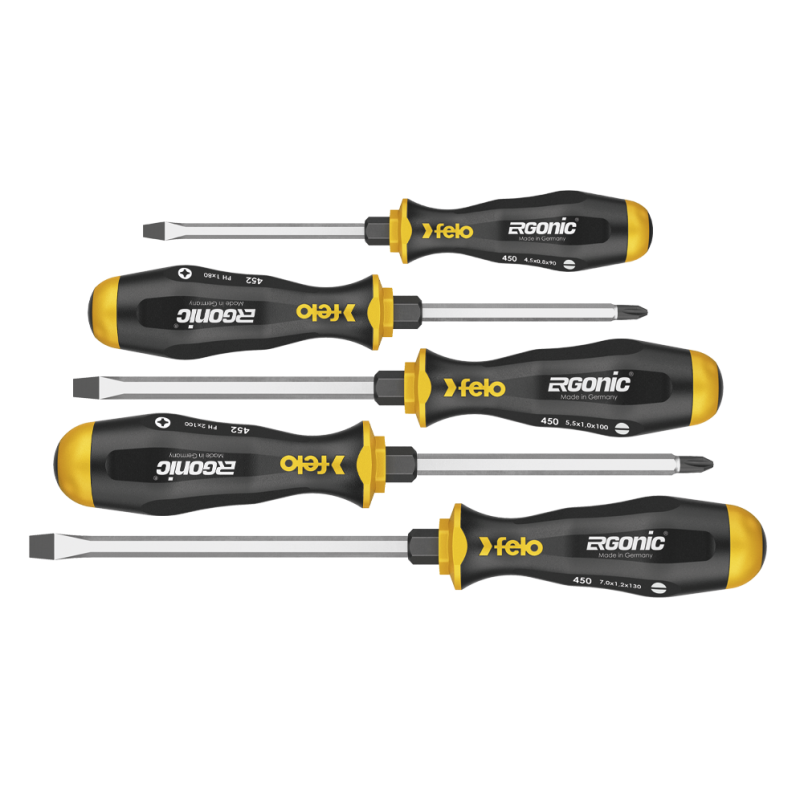 Felo - ERGONIC - Schraubendrehersatz mit 3K-Griff
