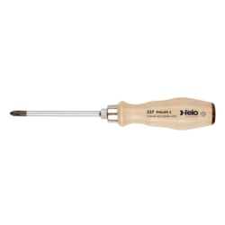 Felo - Phillips-Schraubendreher mit Holzgriff und durchgehender Klinge