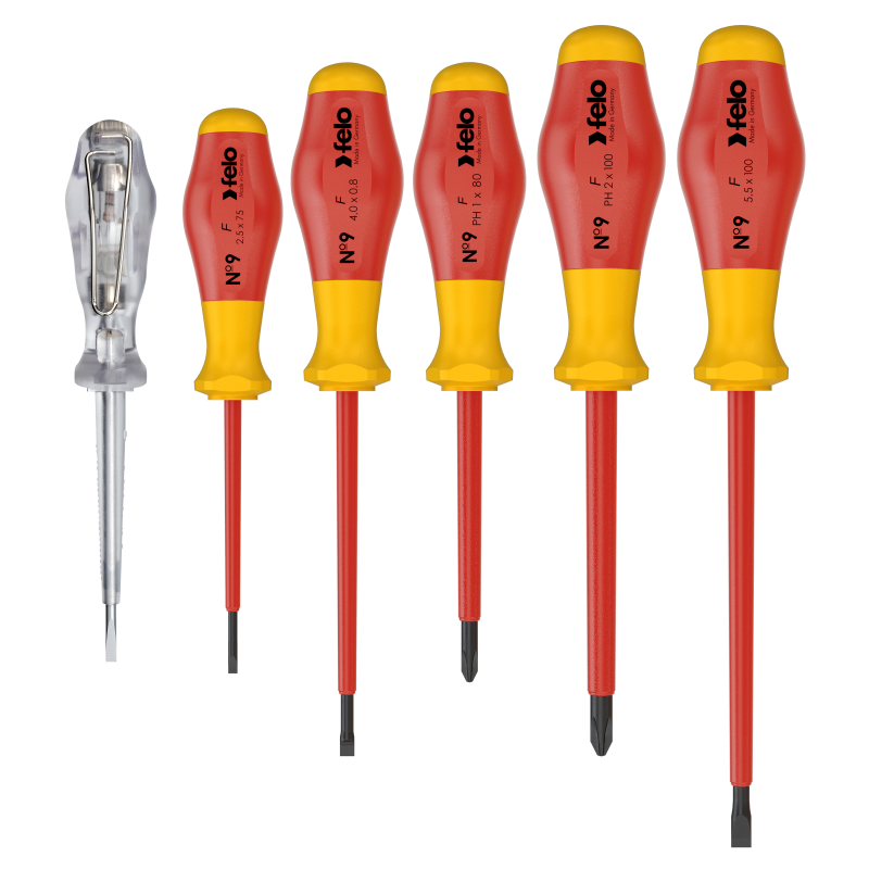 Felo - No. 9 VDE - Schraubendrehersatz mit 2K-Griff
