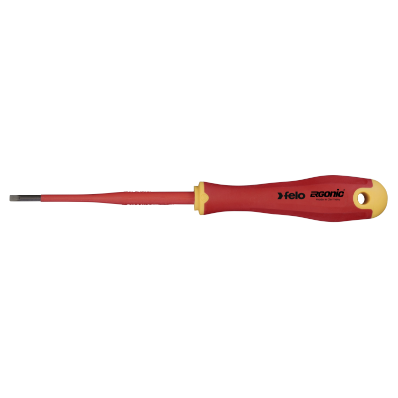 Felo - ERGONIC VDE E-Slim - Schlitz-Schraubendreher mit 3K-Griff