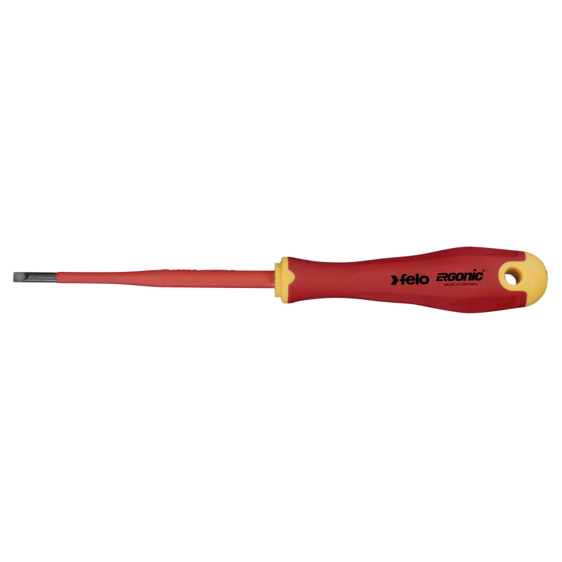 Felo - ERGONIC VDE E-Slim - Schlitz-Schraubendreher mit 3K-Griff