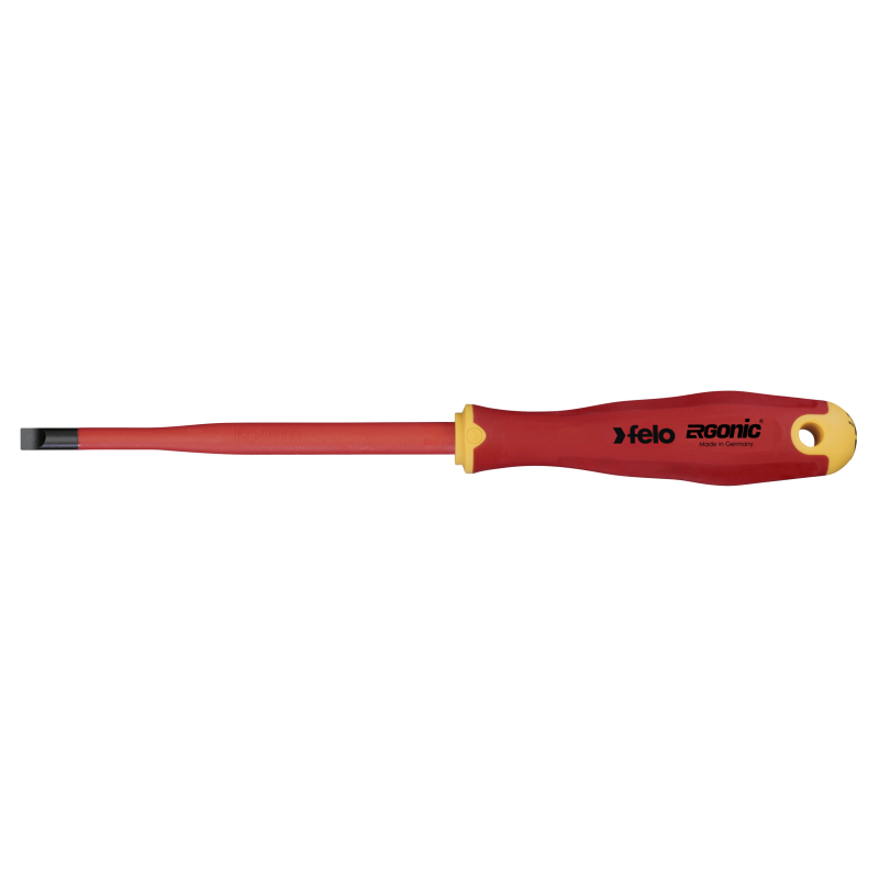 Felo - ERGONIC VDE E-Slim - Schlitz-Schraubendreher mit 3K-Griff