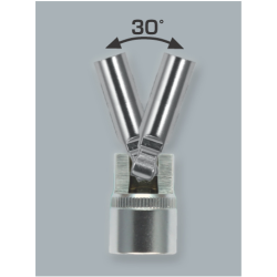 Felo - Verlängerung mit Kugelkopf 1/4 für Ratsche und Steckschlüsseleinsätze 100 mm