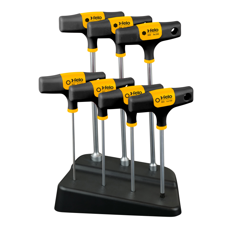Felo - T-Griff Satz Sechskant und Steckschlüssel