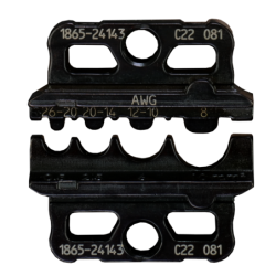 10 - 10 mm² mit 3 verschiedenen Crimp-Einsätzen