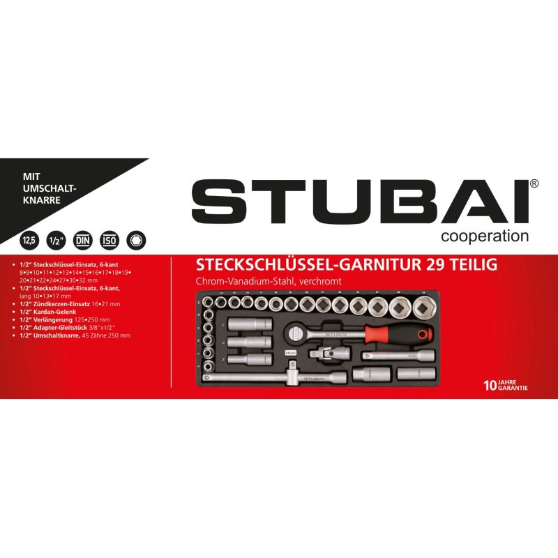 Stubai Steckschlüssel Garnitur 1/2 1/2