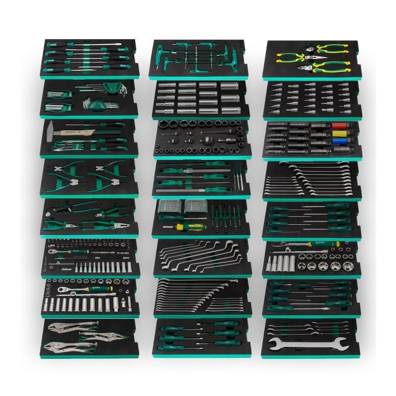 Sata 452 Tlg. Werkzeug-Set mit EVA Einlagen für Werkstattwagen - XXL
