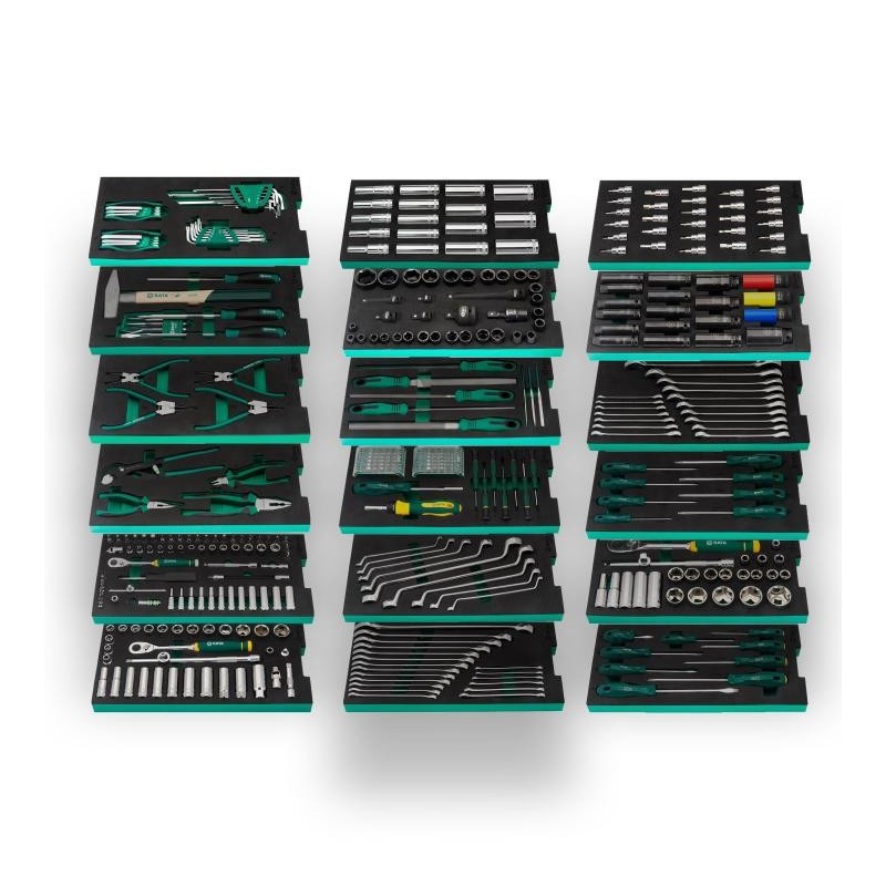 Sata 416 Tlg. Werkzeug-Set mit EVA Einlagen für Werkstattwagen - XL