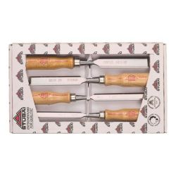 Stubai Stemmeisensatz mit Heft aus Rotbuche 4-tlg.