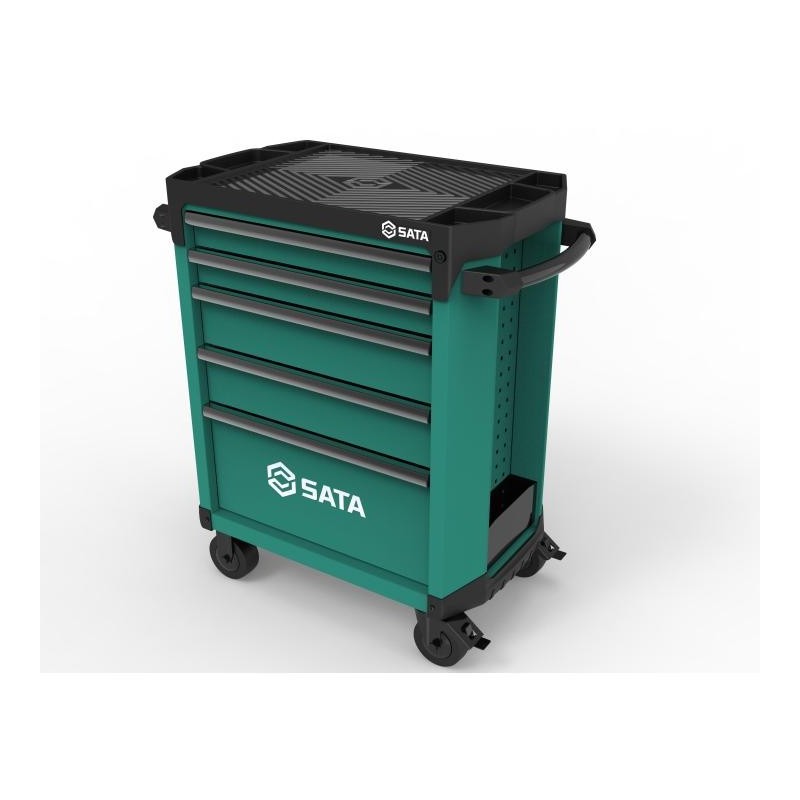 Sata Werkstattwagen mit 5 Schubladen - Pro (Grün)