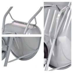 Matador Straßenbau-Schubkarre, extra verstärkt, Reifen 4-lagig, Fass