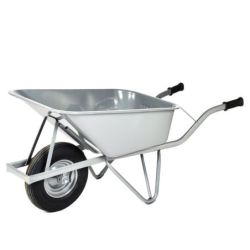 Matador Verstärkte Bau- und Straßen-Schubkarre, Reifen 4-lagig, Fass