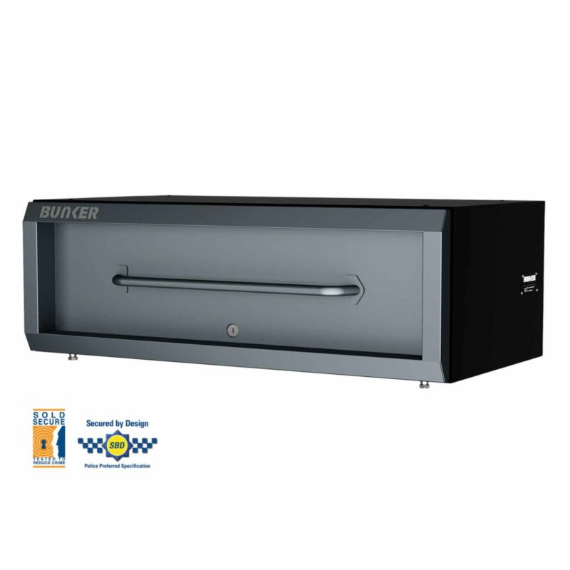 BUNKER K1 Schubladenbox/Stapelbox, grau