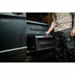 BUNKER K1 Schubladenbox/Stapelbox, grau