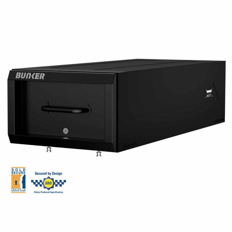 BUNKER S1 Schubladenbox/Schiebelade, schwarz