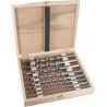 Famag Schlangenbohrer-Satz, 235 mm im Holzkasten 8-teilig: 6, 8, 10, 12, 14, 16, 18, 20 mm