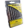 Famag Holzspiralbohrer-Satz HSS 8-tlg. in Kunstst.-Box 3-4-5-6-7-8-9-10 mm *3