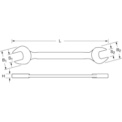 PROXXON Doppelmaulschlüssel, 30 x 32 mm