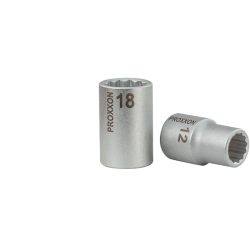 PROXXON 1/2- Vielzahn-Steckschlüsseleinsatz 12-kant, 12 mm