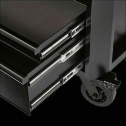 BUNKER Rollunterschrank und Werkzeugkiste, 183cm, schwarz