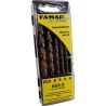 Famag Holzspiralbohrer-Satz HSS-G 5-tlg. in Kunstst.-Box 4-5-6-8-10 mm