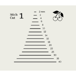 Kirschen Bildhauerbeitel mit Weißbuchenheft, 6 mm, Stich 1, gerade, Ac