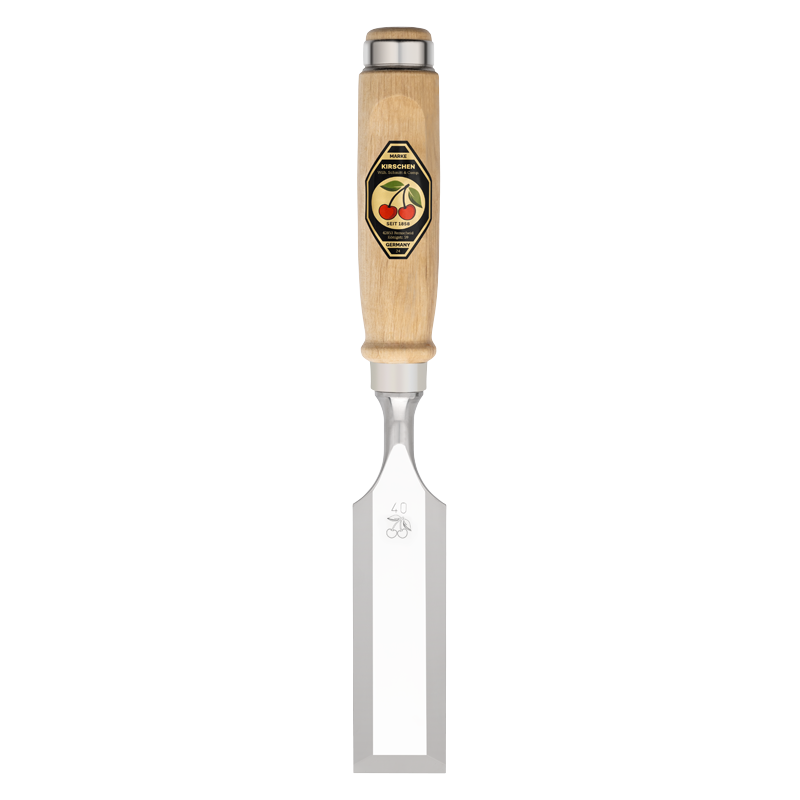 Kirschen Stechbeitel mit Weißbuchenheft, 40 mm, Ulmer-Form