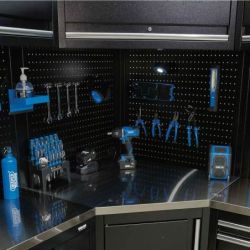 BUNKER Modulare Eck-Einheit Rückwände/Lochplatten, 80cm, 2-tlg.