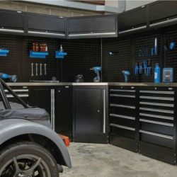 BUNKER Modulare Eck-Einheit Rückwände/Lochplatten, 80cm, 2-tlg.